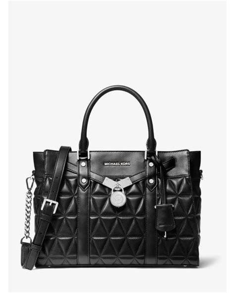 michael kors hamilton quilted bag|michael kors nouveau hamilton bag.